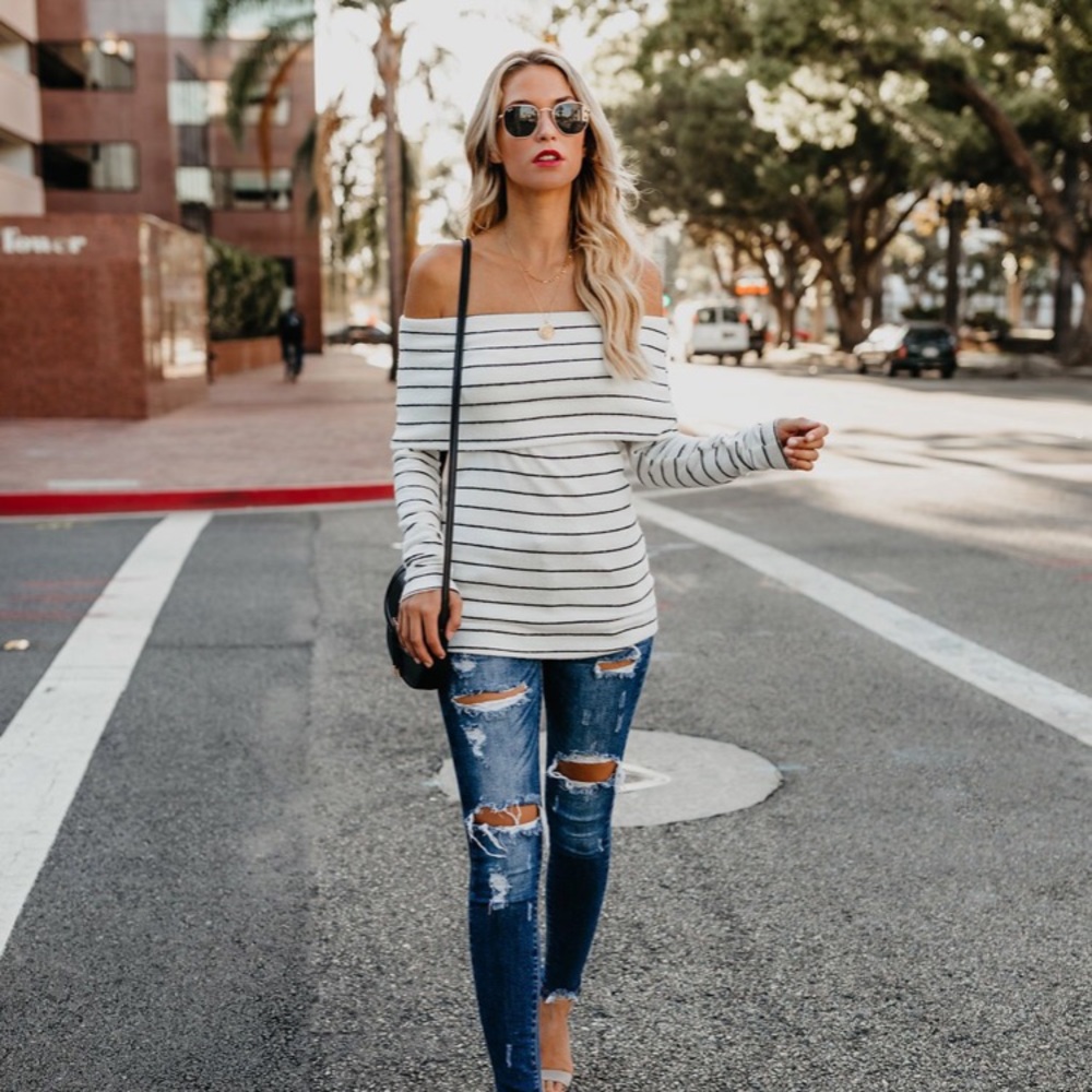 VICI Collection Morgana Off The Shoulder Top